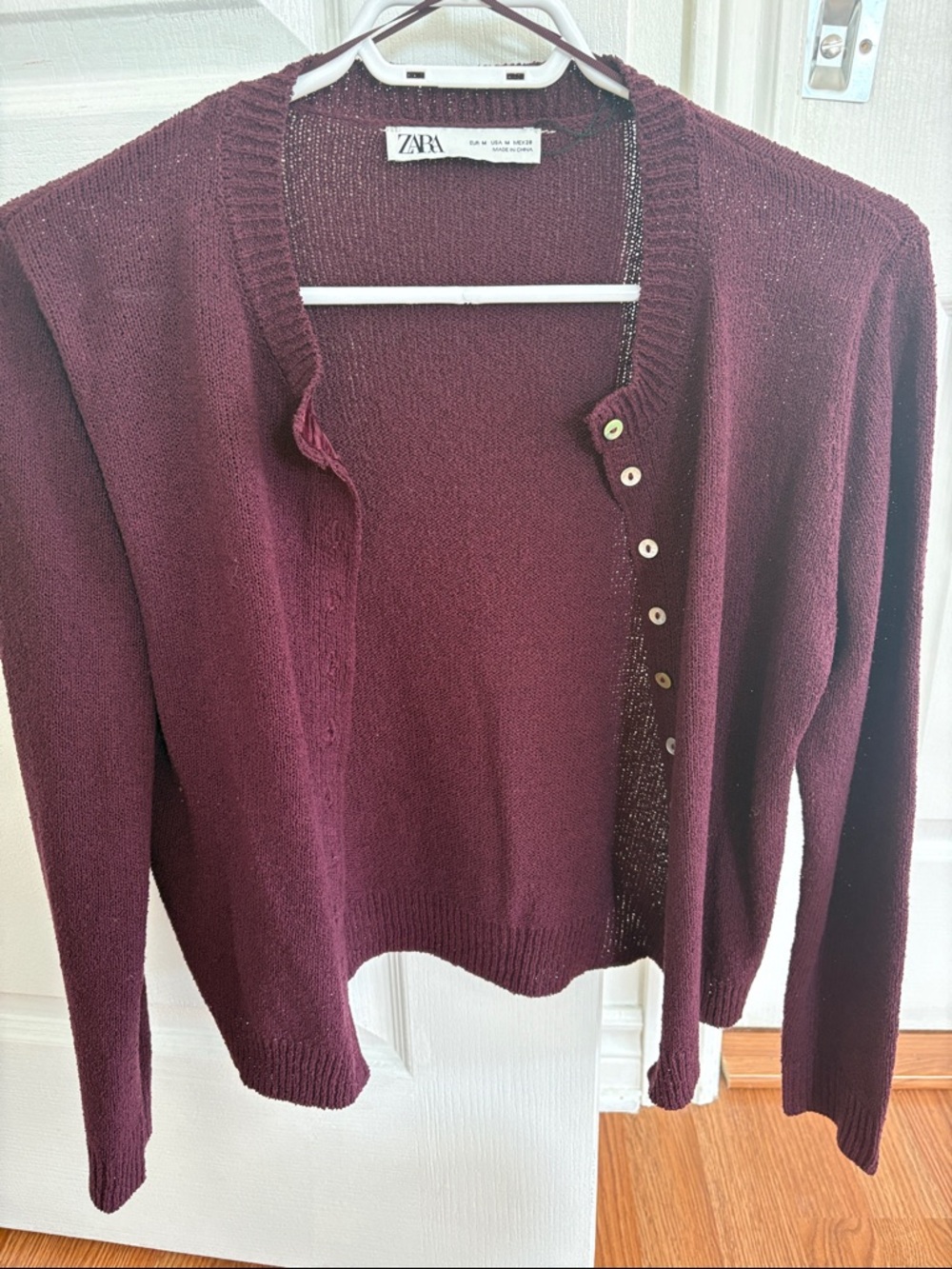 ZARA Button-Front Knit Cardigan